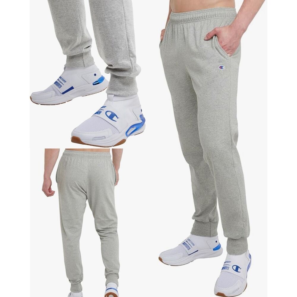 Champion Oxford Grey NWT Joggers Everyday Cotton Lightweight Lounge Knit